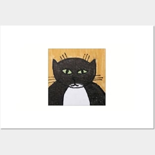 Whimsical Cat Portrait #1 Posters and Art